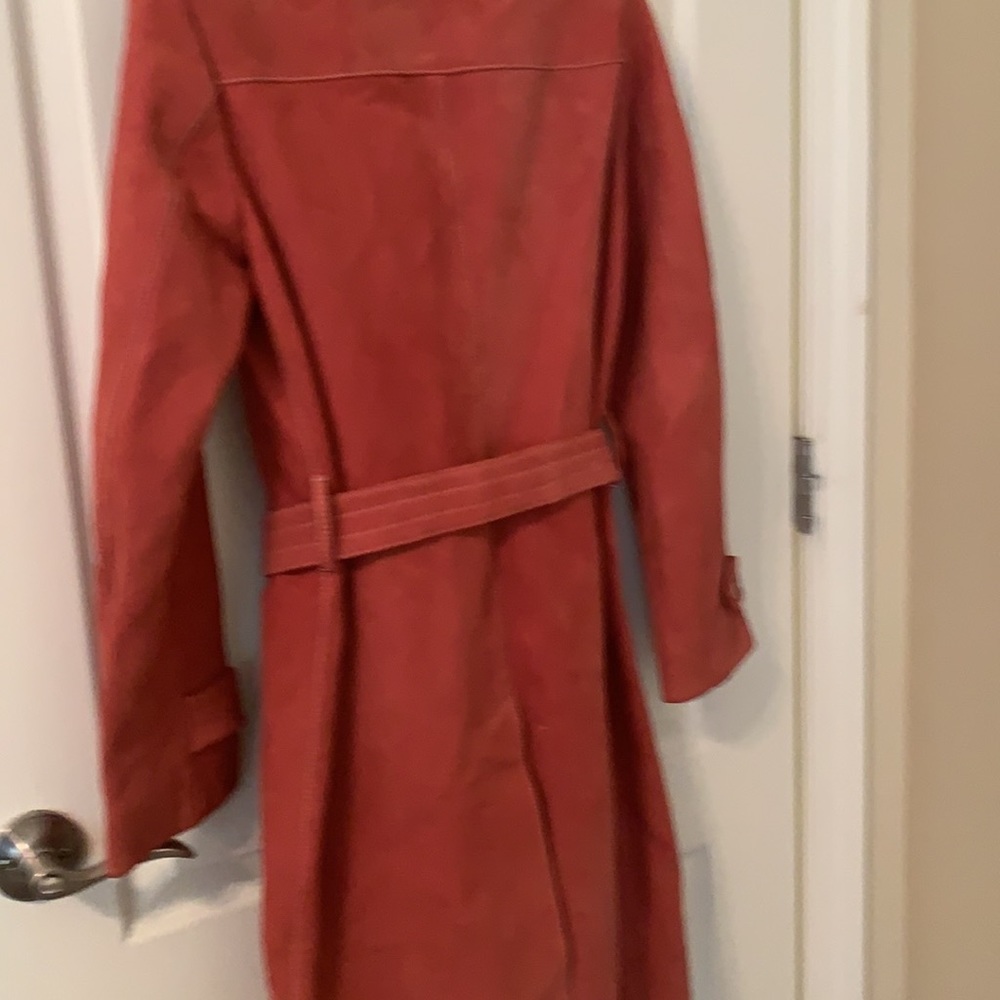 Auth Prada leather suede coat!!! Size 40 It. US 4 - Picture 14 of 16
